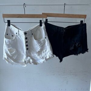 Distressed Short-Shorts Duo